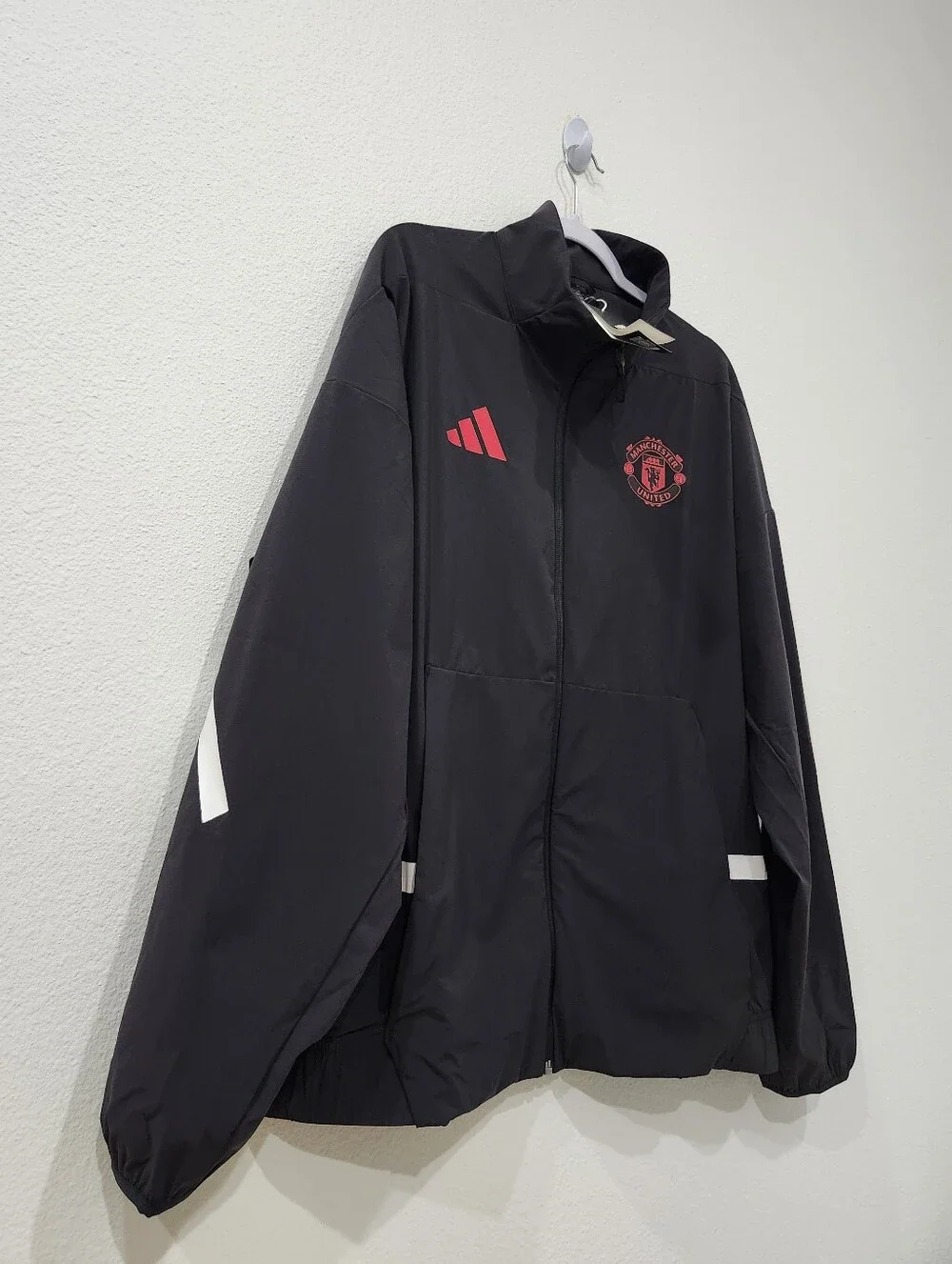 Adidas Manchester United ZNE Anthem N/A Full-Zip Jacket Men's Size Large JM5559